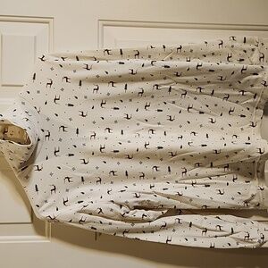 BOBBIE BROOKS holiday reindeer, trees and snowflakes turtle neck